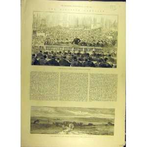  1885 Election Campaign Churchill Birmingham Sarum Print 