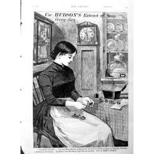  1886 Advertisement Hudsons Extract Soap Washing Print 