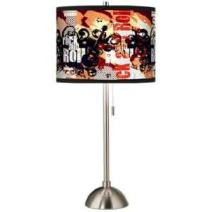  Rock and Roll Giclee Shade Table Lamp: Home Improvement