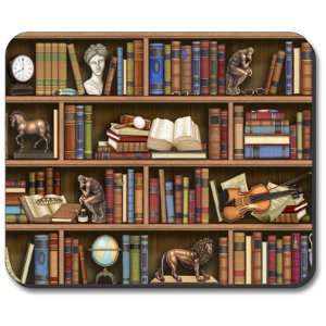    Decorative Mouse Pad Books In Library Music Arts Electronics