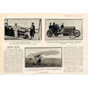  Motor Notes 1906 Fast Car, Flying Automobile