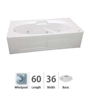 Jacuzzi NVS6036 WRL 2XX W White Nova 60 x 36 Nova Drop In Three Wall 