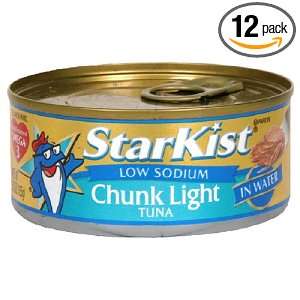 Starkist Chunk Light Tuna In Water, 5.5 Ounce Can (Pack of 12):  