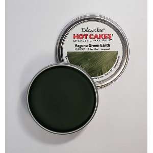   Wax Paint Hot Cakes Vagone Green Earth 1.5 fl oz (45ml) in Metal Cup