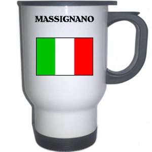  Italy (Italia)   MASSIGNANO White Stainless Steel Mug 