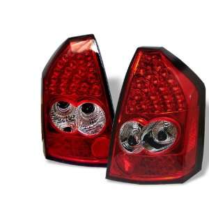  Spyder Auto Chrysler 300C Red Clear LED Tail Light 