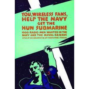  You, wireless fans, help the Navy get the Hun submarine 