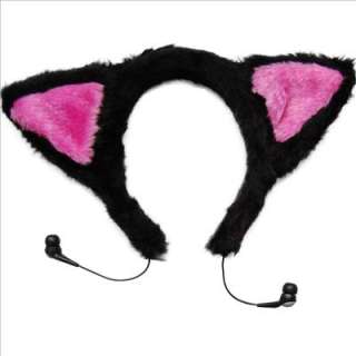 NekoMimi Cat Ear Headphones Black for Cosplay Akihabara  