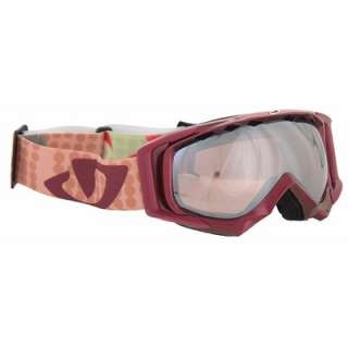 Giro Roots Snowboard Goggles Burgundy/Rose Silver Lens  