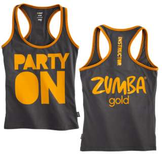 Zumba Gold Party On Instructor Racerback Tank Top New With Tags Ships 