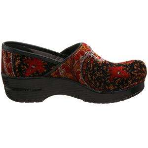 DANSKO Red VEGAN TAPESTRY Professional Clogs 38 NIB  