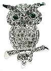Black Clear Crystals Frog Pin Brooch Pendant  
