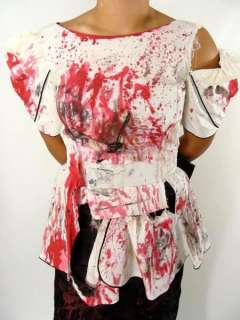 Bloody Prom Queen Dress ZOMBIE WALK The Walking Dead Halloween Costume 