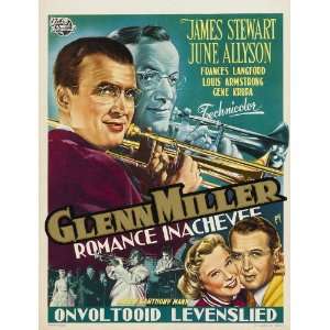  The Glenn Miller Story (1954) 27 x 40 Movie Poster Belgian 