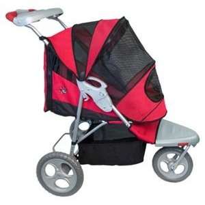  Happy Trails All Terrain 3 Wheel Pet Stroller : Color RED 