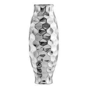  Amity Ceramic Vase Silver: Home & Kitchen