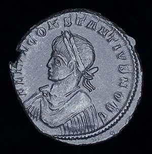 Ancient Roman Constantius II bronze AE3 Camp Gate coin*  