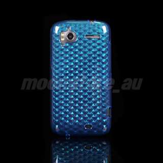 SOFT TPU GEL CASE COVER HTC SENSATION 4G G14 BLUE  