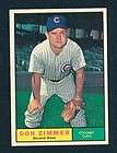 1961 topps 493 DON ZIMMER CUBS NM MT  