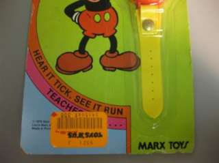 Vintage 1978 Marx Disney Mickey Mouse Toy Watch NIB  
