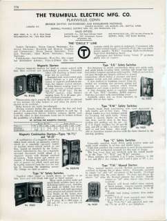 1934 Trumbull Electric Mfg Co Catalog Pages Asbestos  