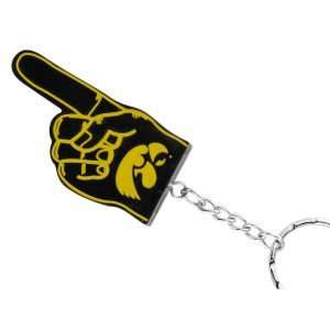  Iowa Hawkeyes #1 Finger Keychain NCAA: Sports & Outdoors