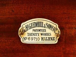 Antique English Gledhills Patent Cash Till Drug Store Register Money 