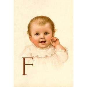  Vintage Art Baby Face F   11252 2