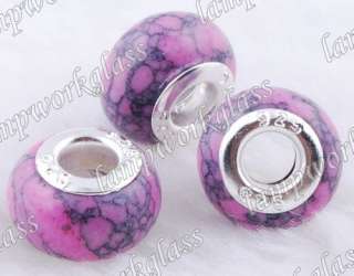 100pcs porcelain Beads fits EUROPEAN Charm Bracelet  