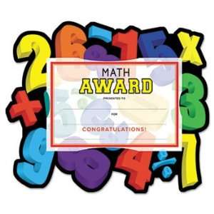 Motivations Numbers Math Certificate Award Kit and Holder, 8.5 X 5.5 