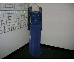 ZAR blueberry eve $540 gown with beaded design 8 NWT!  