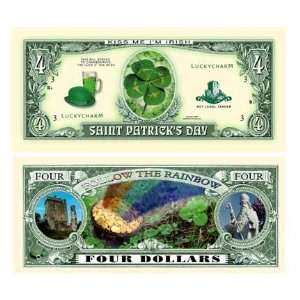  (100) St. Patricks Day Collectible Bill 