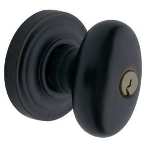 Baldwin 5226.190.FD Satin Black Estate Egg Style Full Dummy Door Knob 