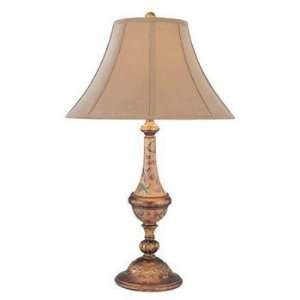 Savoy House 4 5311 Table Lamp, Mayan Gold Finish Hand Painted Accents 