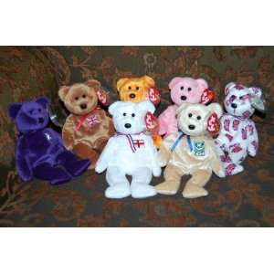  (7) Ty Beanie Baby Bears Britannia, Celebrations, England 