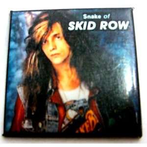 Skid Row~ Skid Row Button~ Rare Authentic Vintage Button~ Approx 1.5 
