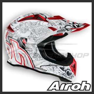 Airoh AVIATOR VENOM Motocross Enduro Helmet   White  