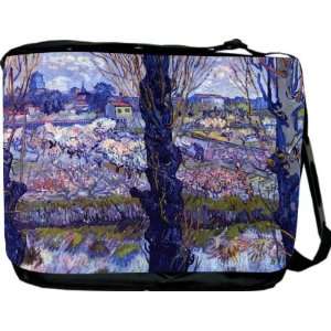  RikkiKnight Van Gogh Art View of Arle Messenger Bag   Book 