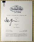 The Suite Life Zach & Cody Autographed Script #209 Ashley Tisdale 