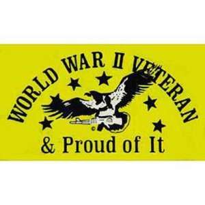  World War II Veteran 7 Proud Of It Sticker: Automotive