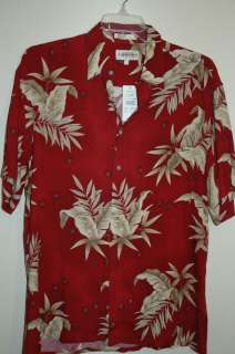 NWT CAMPIA MODA MSRP $36 Mens Short Sleeve Hawaiian Summer Camp Shirt 