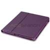 FOR IPAD 2 PURPLE LEATHER CASE+CABLE+CAR HOME CHARGER  