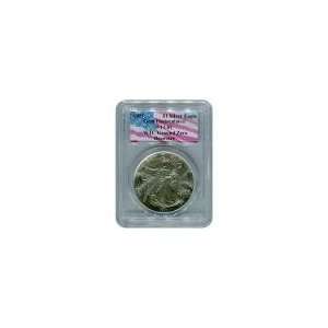  Certified Silver Eagle WTC Ground Zero Recovery 1993 Gem 