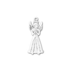  Antique Silver Plated Angel Charm: Arts, Crafts & Sewing