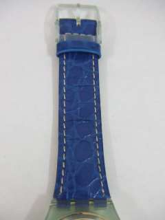GG125 Swatch   1994 Index 24 Hour Movement Classic Blue  