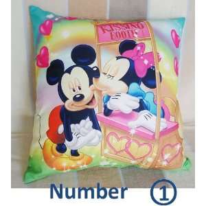   Mickey Mouse Cover Cushion Plus Pillow 18/45cm Kiss: Home & Kitchen