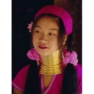  Portrait of a Long Necked Padaung Tribe Girl, Mae Hong 