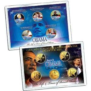    Life & Times Of Barack Obama Coins Set of 5: Everything Else