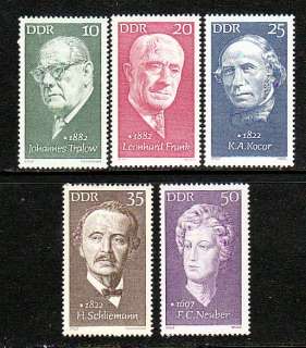 Germany DDR 1349 53 MNH 1972 Portrait Full Set  