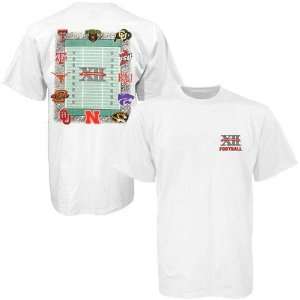  Big 12 Conference White Youth Football T shirt: Sports 